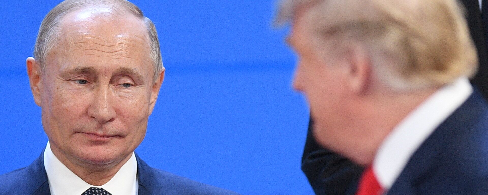 Russian President Vladimir Putin and US President Donald Trump before a photo op of the G20 heads, November 30, 2018. - Sputnik Türkiye, 1920, 17.03.2025