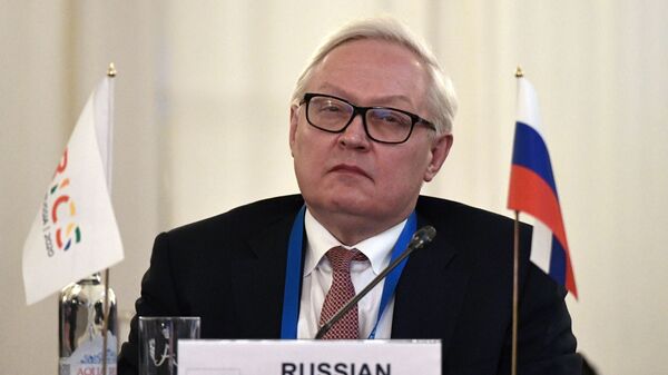 Russia's Deputy Foreign Minister, Sherpa in BRICS, Sergei Ryabkov, at the 1st meeting of Sherpas/Sous-Sherpas of the BRICS countries in St. Petersburg. - Sputnik Türkiye