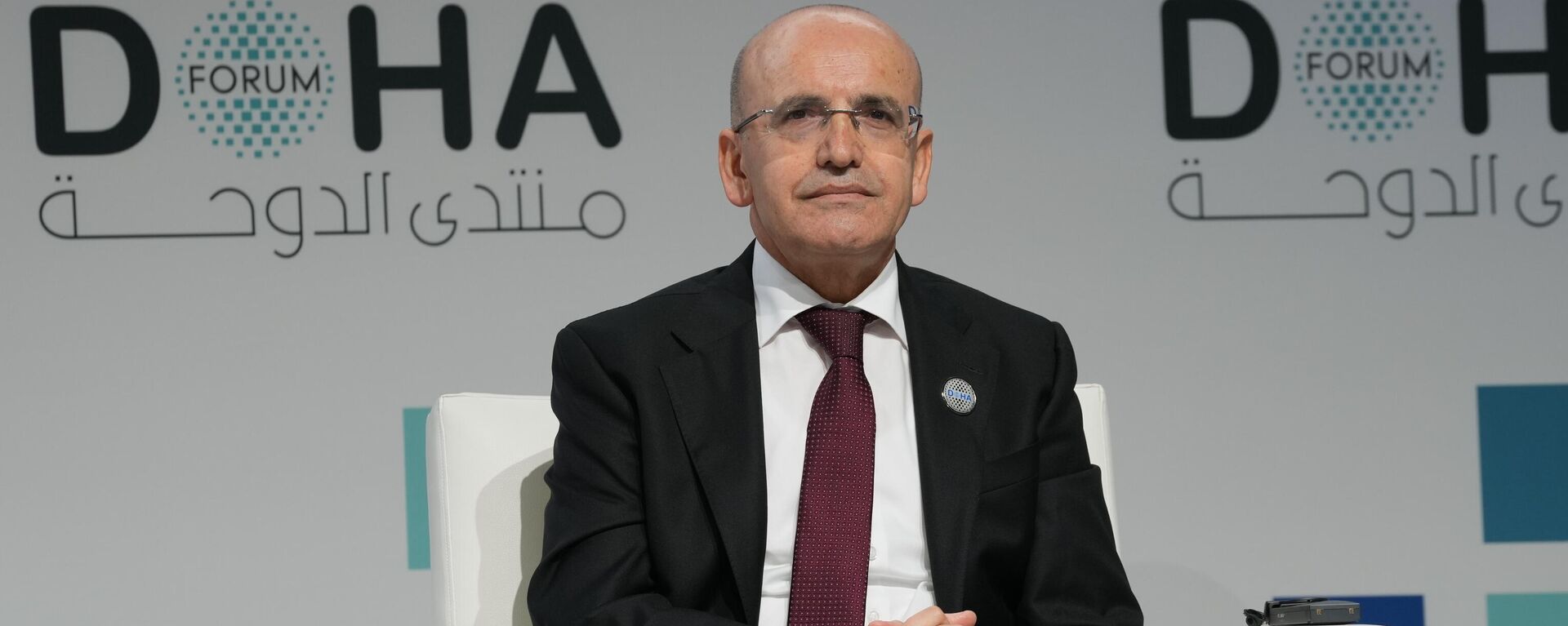 Hazine ve Maliye Bakanı Mehmet Şimşek, Katar'ın başkenti Doha'da düzenlenen ve Anadolu Ajansının (AA) Global İletişim Ortağı olduğu Doha Forum 2024 programı kapsamında, Akıllı Ekonomiler Çağında Rekabet Edebilirlik başlıklı panele katıldı - Sputnik Türkiye, 1920, 03.01.2025