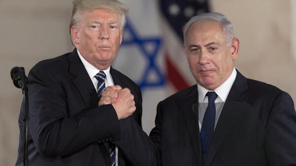 Trump Netanyahu - Sputnik Türkiye