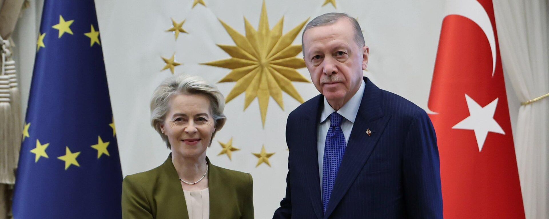 Cumhurbaşkanı Erdoğan, AB Komisyon Başkanı von der Leyen ile görüştü - Sputnik Türkiye, 1920, 17.12.2024