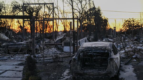 California, Los Angeles'tan yangın görüntüleri - Sputnik Türkiye