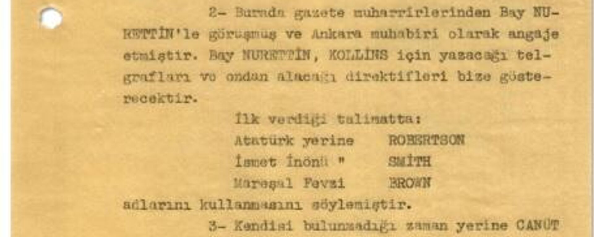 Faaliyetleri MAH tarafından kontrol altında tutulan Times Muhabiri Walter Collins’in irtibatlı olduğu muhabirin esasen MAH için çalıştığına dair Şubat 1935 tarihli belge - Sputnik Türkiye, 1920, 16.01.2025