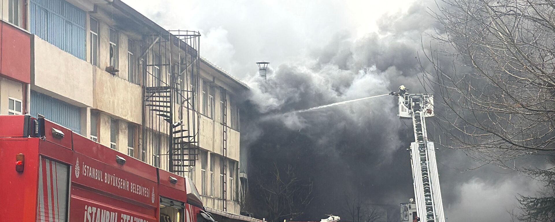 Başakşehir'de fabrika yangını: Dev alevler gökyüzünü kapladı - Sputnik Türkiye, 1920, 07.02.2025