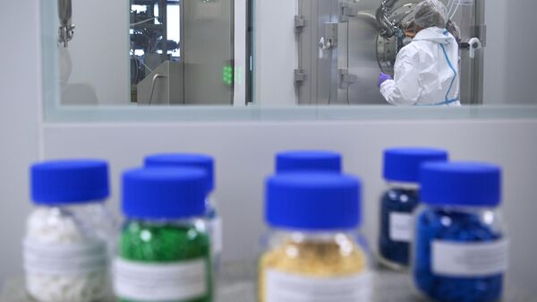 Drugs produced by the R-Opra pharmaceutical plant, part of R-Pharm Group, are seen at the production line at Technopolis Moscow special economic area, in Zelenograd, Moscow, Russia - Sputnik Türkiye