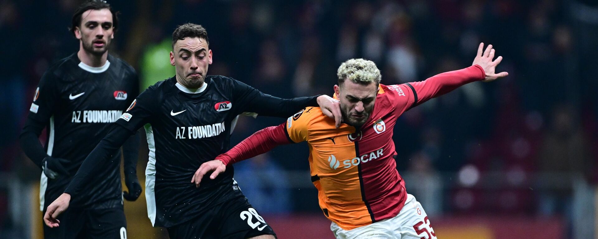 UEFA Avrupa Ligi son 16 play-off turu rövanş maçında Galatasaray ile Hollanda temsilcisi AZ Alkmaar mücadele etti - Sputnik Türkiye, 1920, 20.02.2025