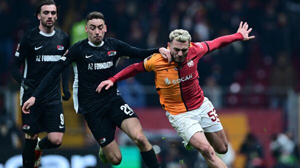 UEFA Avrupa Ligi son 16 play-off turu rövanş maçında Galatasaray ile Hollanda temsilcisi AZ Alkmaar mücadele etti - Sputnik Türkiye