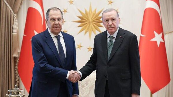 Cumhurbaşkanı Erdoğan ve Lavrov - Sputnik Türkiye