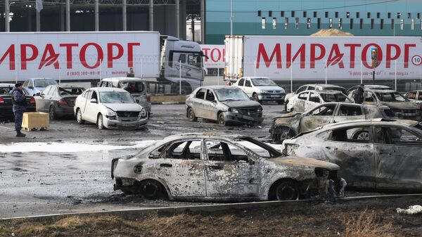 Последствия атаки БПЛА в Москве и Московской области - Sputnik Türkiye