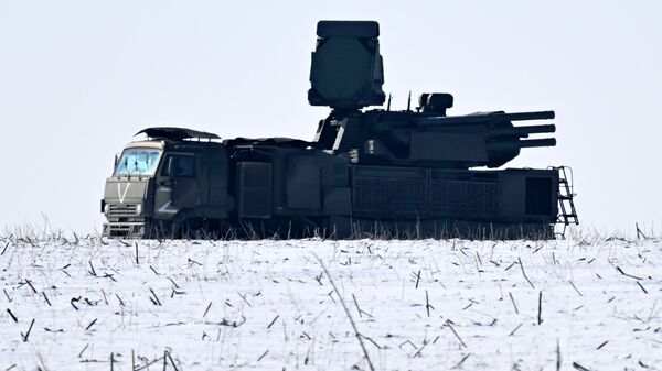 Özel askeri harekat bölgesinde görev başındaki Pantsir hava savunma sistemi - Sputnik Türkiye