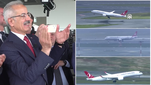 İstanbul Havalimanı'nda tarihi gün: 3 pistten 3 uçak aynı anda kalktı - Sputnik Türkiye