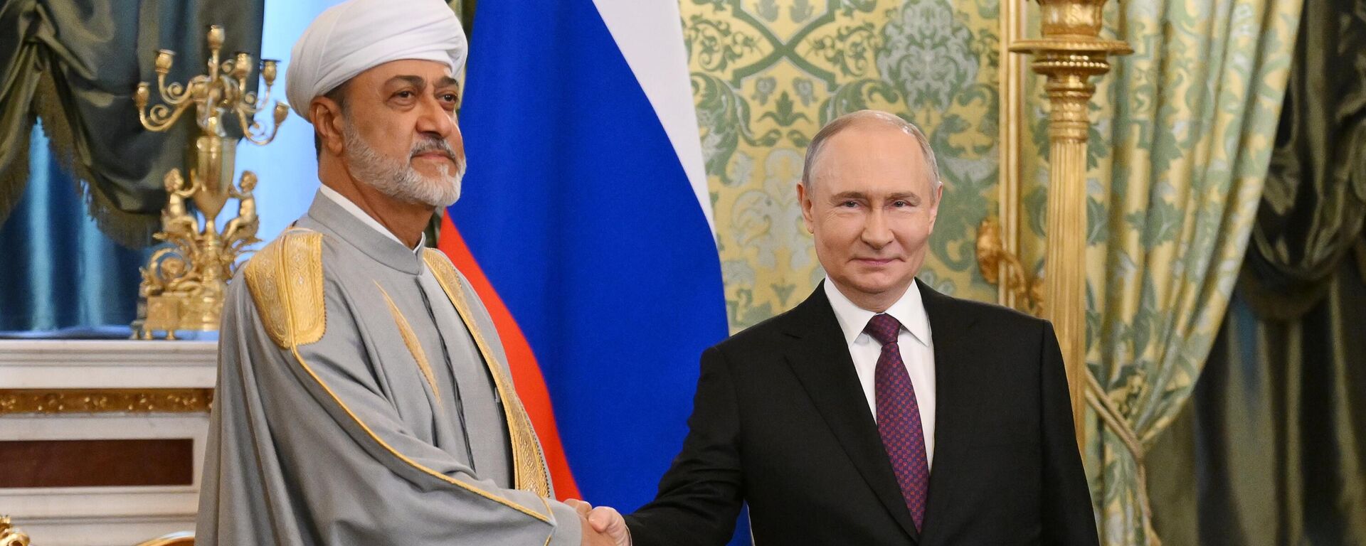 الرئيس فلاديمير بوتين يلتقي بسلطان عُمان هيثم بن طارق آل سعيد في موسكو - Sputnik Türkiye, 1920, 22.04.2025