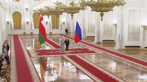Rusya Devlet Başkanı Putin ve Umman Sultanı El Said Kremlin'de bir araya geldi - Sputnik Türkiye