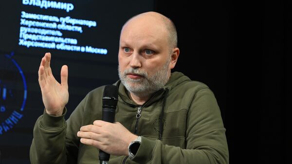 Rusya Kamu Odası’na bağlı Yeni Bölgelerin Entegrasyonu Koordinasyon Konseyi Başkanı Vladimir Rogov - Sputnik Türkiye