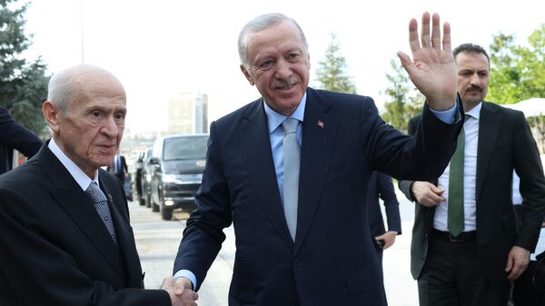 Erdoğan-Bahçeli görüşmesi - Sputnik Türkiye