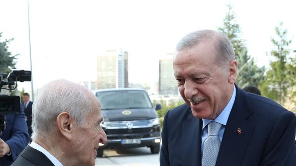 Erdoğan-Bahçeli görüşmesi - Sputnik Türkiye