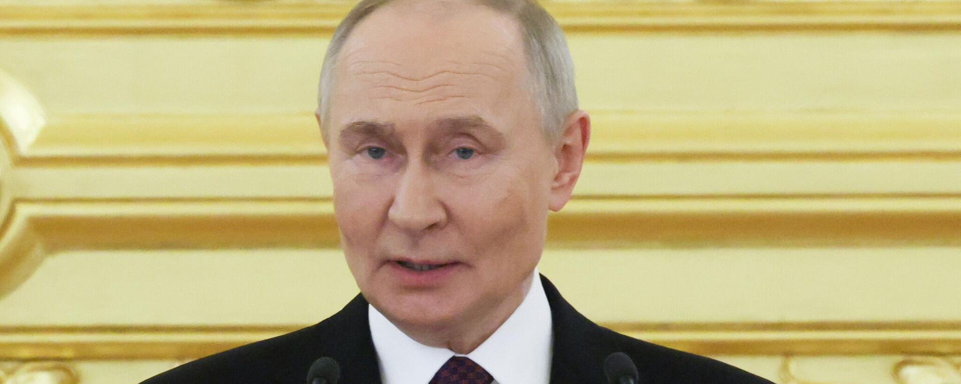 Президент РФ Владимир Путин выступает во время обеда для глав иностранных делегаций, прибывших на торжества по случаю празднования 80-летия Победы в Великой отечественной войне. - Sputnik Türkiye, 1920, 08.05.2025