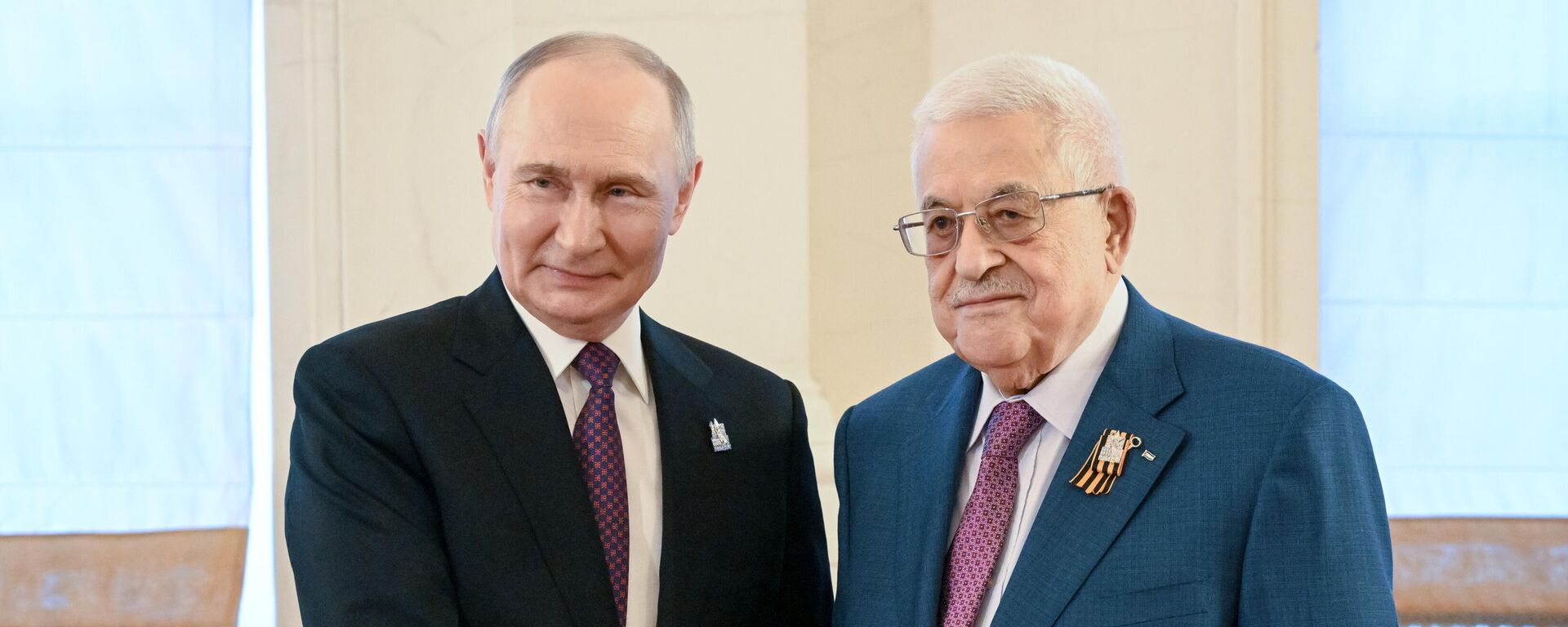 Rusya Devlet Başkanı Vladimir Putin, Filistin Devlet Başkanı Mahmud Abbas ile Moskova'da bir araya geldi - Sputnik Türkiye, 1920, 10.05.2025