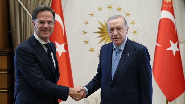 Cumhurbaşkanı Recep Tayyip Erdoğan ve NATO Genel Sekreteri Mark Rutte - Sputnik Türkiye