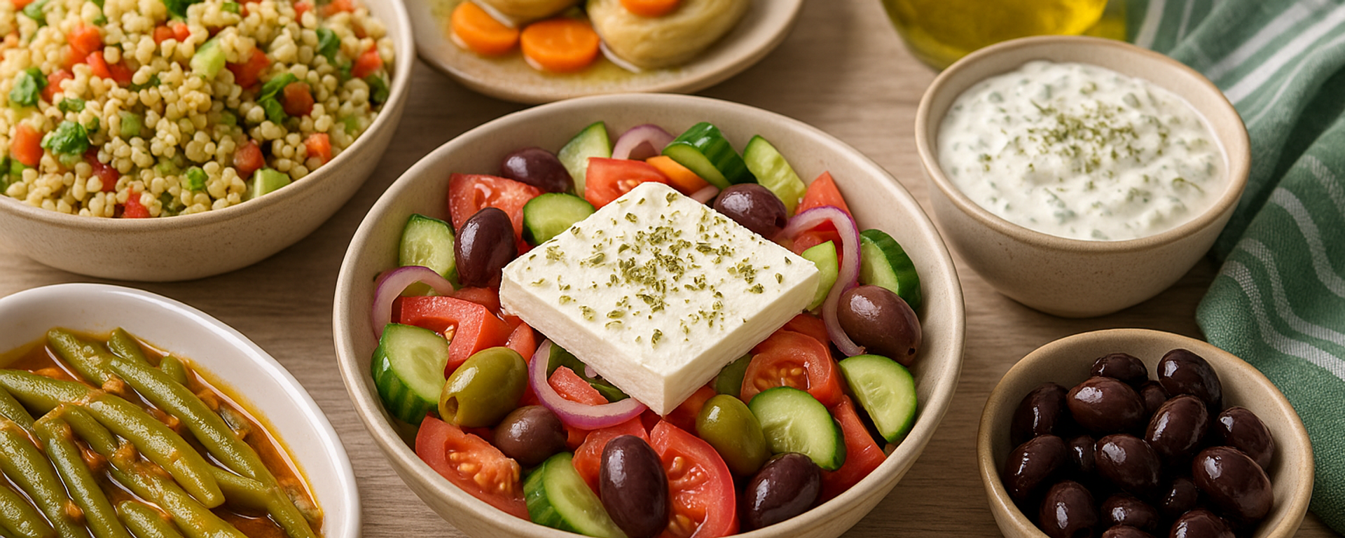 Yaz Sıcaklarına Serin Lezzetler: Pratik Akdeniz Usulü Yaz Yemekleri ve Salatalar - Sputnik Türkiye, 1920, 11.04.2026