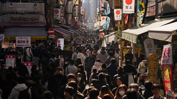 Japonya kalabalık - Sputnik Türkiye