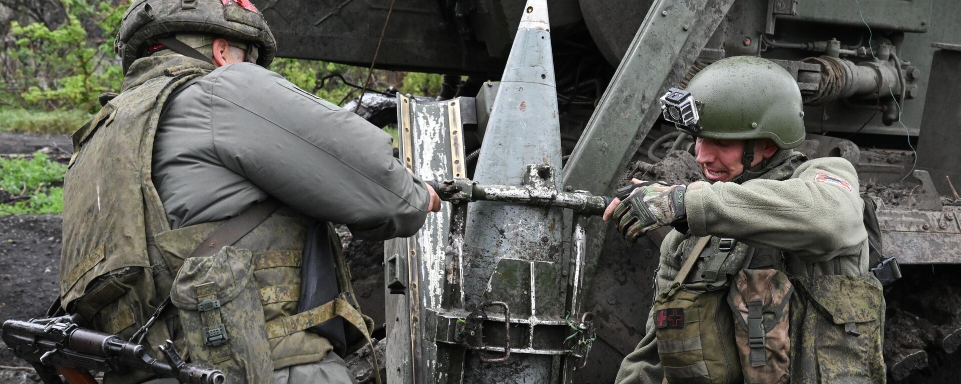 Боевая работа расчета САУ 2С7М Малка группировки войск Центр на Красноармейском направлении СВО - Sputnik Türkiye, 1920, 23.05.2025