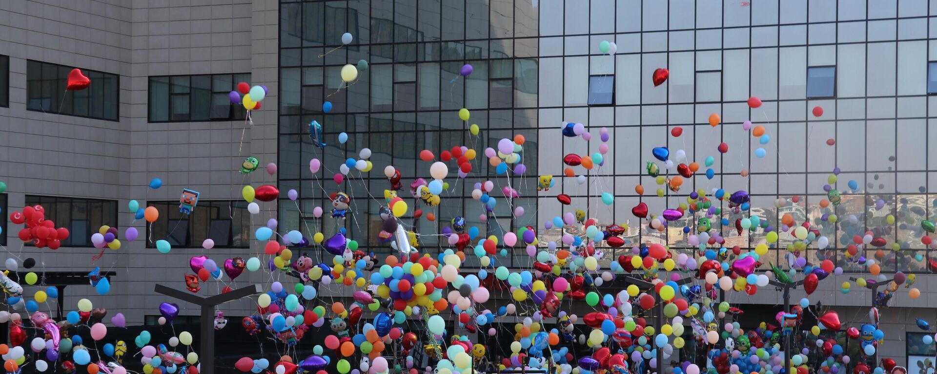 İzmir'de kanser tedavisi gören çocuklar için gökyüzüne balonlar bırakıldı - Sputnik Türkiye, 1920, 07.06.2025