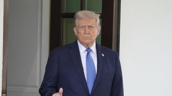 US President Donald Trump on April 24, 2025, in Washington.  - Sputnik Türkiye