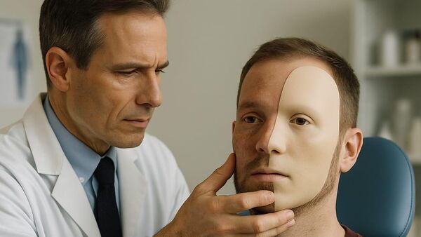 Yüzü parçalandı, 3D yazıcıyla yeniden yapıldı - Sputnik Türkiye