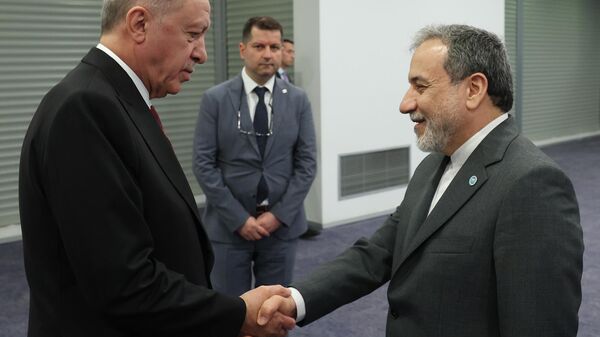 Cumhurbaşkanı Erdoğan, İran Dışişleri Bakanı Arakçi'yi kabul etti
 - Sputnik Türkiye