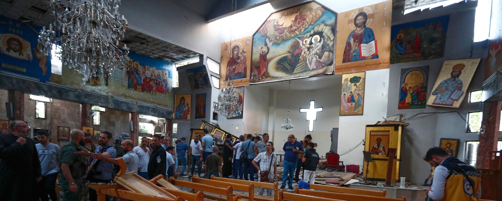 Şam'da Mar İlyas Kilisesi'ne bombalı saldırı - Sputnik Türkiye, 1920, 24.06.2025