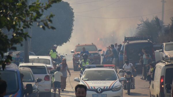 Bodrum'da yangın - Sputnik Türkiye