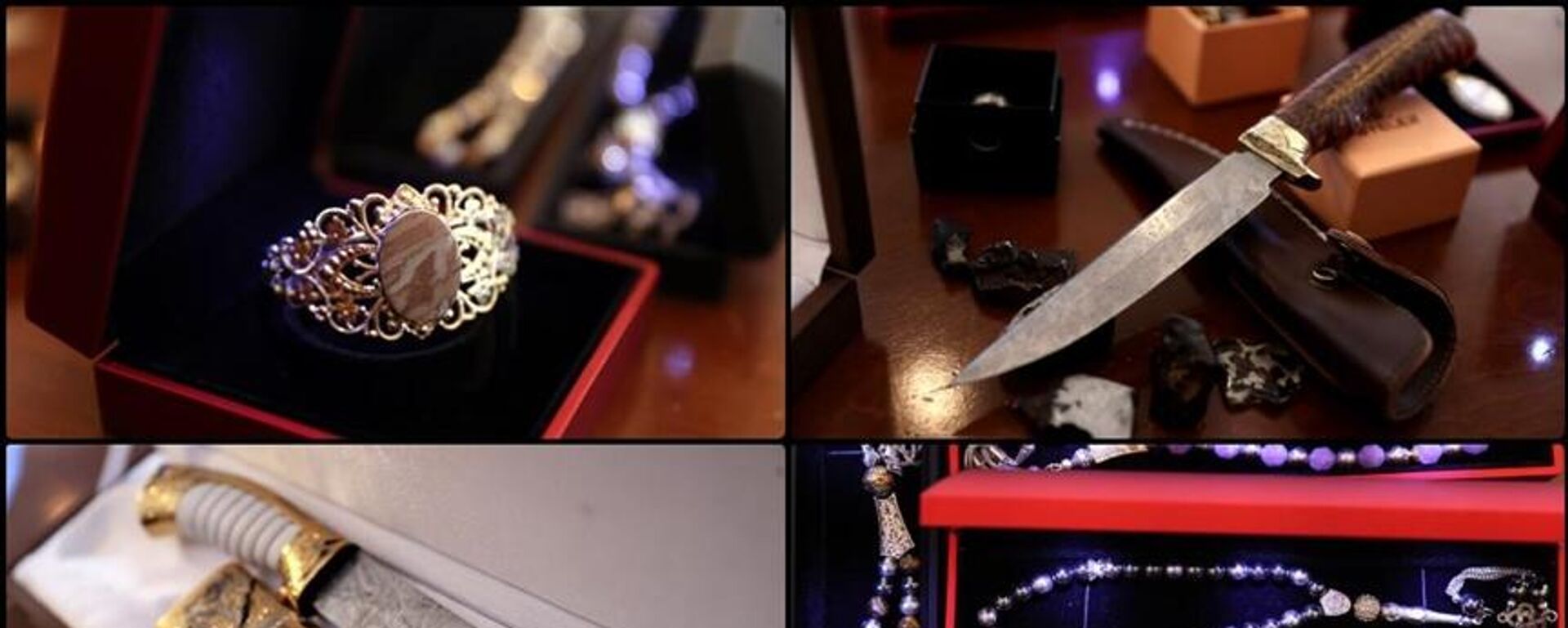 gök taşından takı ve bıçak  - Sputnik Türkiye, 1920, 30.06.2025