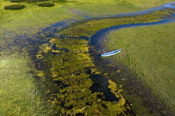 Türkiye’nin en büyük tatlı su göllerinden biri olan Beyşehir Gölü, kuraklığın etkilerini her geçen gün daha belirgin şekilde hissettiriyor. - Sputnik Türkiye