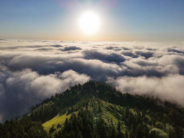Rize’nin Çamlıhemşin ilçesine bağlı Kaçkar Dağları Milli Parkı, eşsiz bir doğa olayına sahne oldu. - Sputnik Türkiye