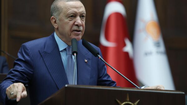 Cumhurbaşkanı ve AK Parti Genel Başkanı Recep Tayyip Erdoğan - Sputnik Türkiye