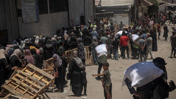 Gazze’de 650 bin çocuk açlıkla mücadele ediyor - Sputnik Türkiye