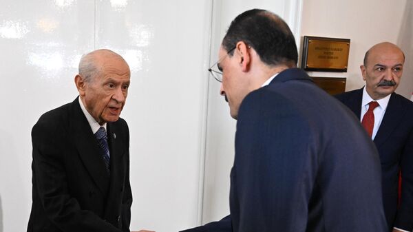 MİT Başkanı İbrahim Kalın, MHP Genel Başkanı Devlet Bahçeli'yi ziyaret etti - Sputnik Türkiye