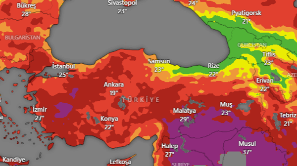 Türkiye yangın risk haritası - Sputnik Türkiye