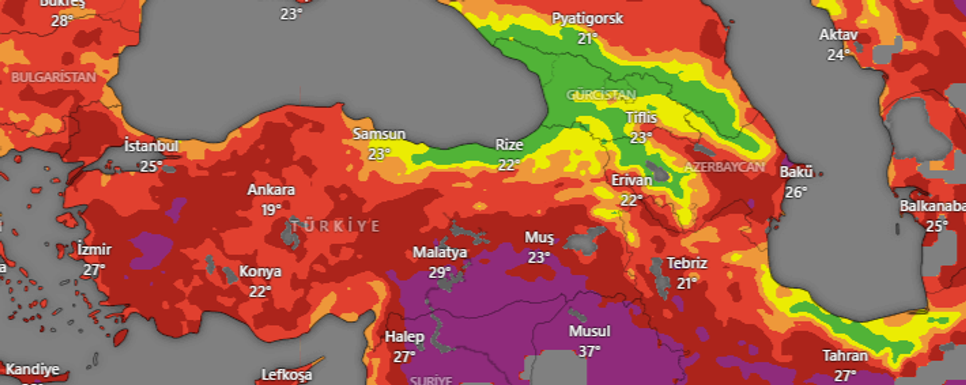 Türkiye yangın risk haritası - Sputnik Türkiye, 1920, 27.07.2025