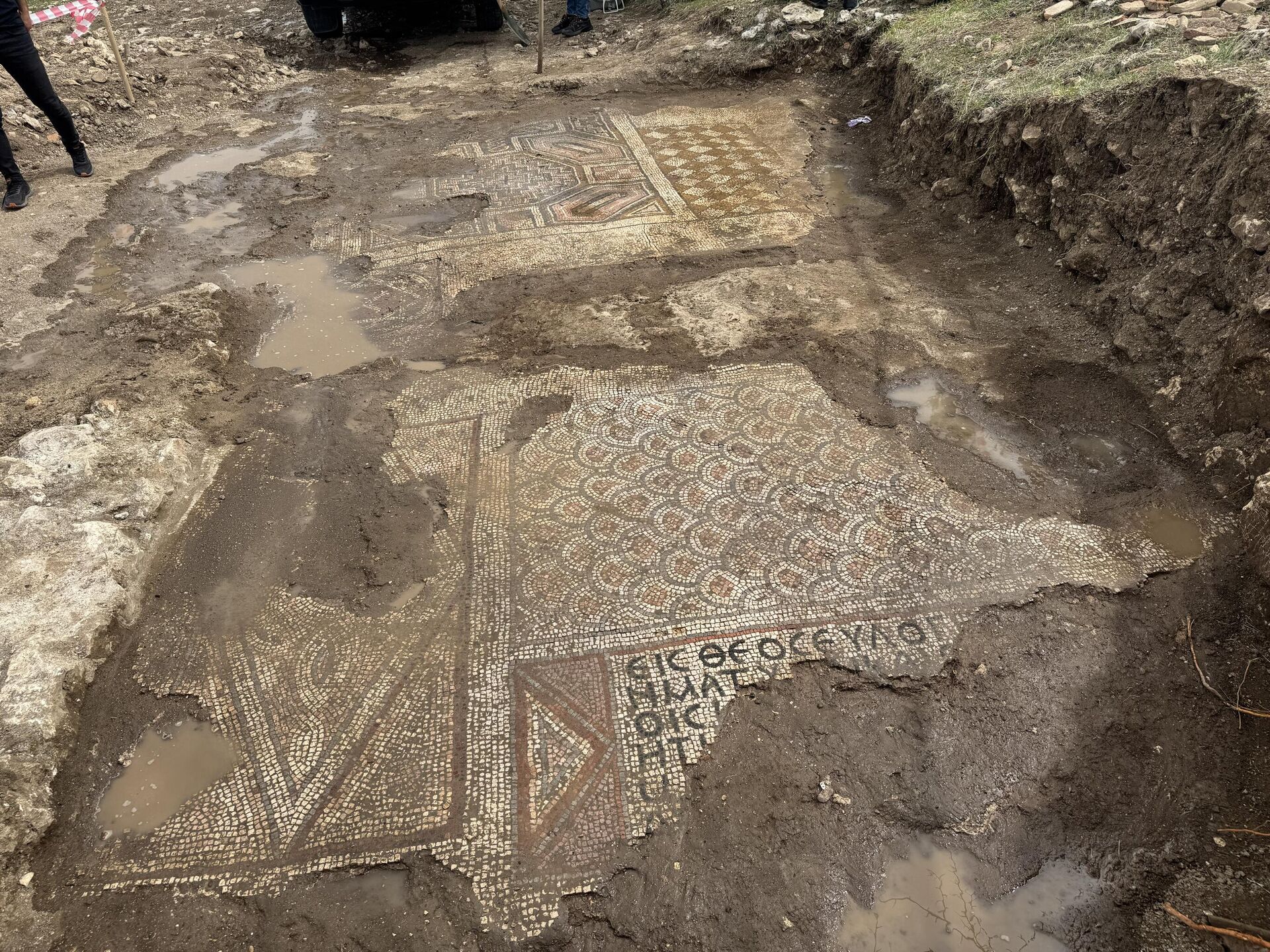 Diyarbakır'da mezar kazarken Geç Roma dönemine ait mozaik bulundu - Sputnik Türkiye, 1920, 02.08.2025