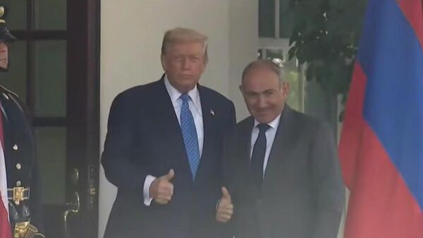 ABD Başkanı Donald Trump, Ermenistan Başbakanı Nikol Paşinyan - Sputnik Türkiye