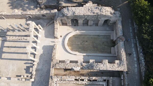 UNESCO Dünya Mirası Geçici Listesi&#x27;nde yer alan, &#x27;gladyatörler kenti&#x27; olarak bilinen Stratonikeia Antik Kenti&#x27;nde bin 900 yıl sonra ilk kez su aktı. - Sputnik Türkiye