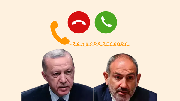Cumhurbaşkanı Erdoğan ile Ermenistan Başbakanı Paşinyan telefonda görüşü - Sputnik Türkiye