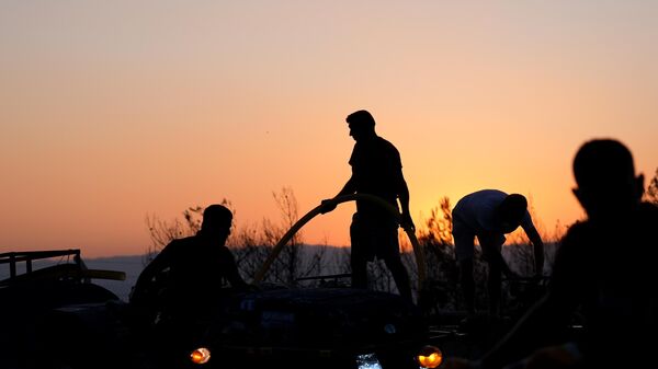 Manisa, Soma orman yangınına müdahale devam ediyor - Sputnik Türkiye