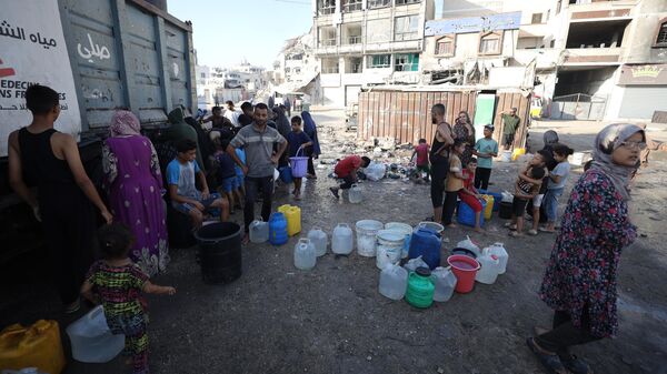 Gazze’de temel ihtiyaçlardan yoksun siviller zor koşullarda yaşıyor - Sputnik Türkiye