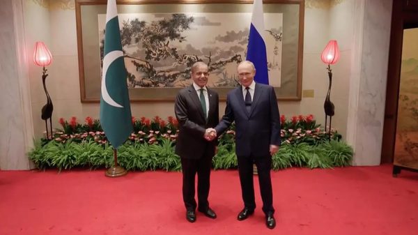 Vladimir Putin-Şahbaz Şerif - Sputnik Türkiye