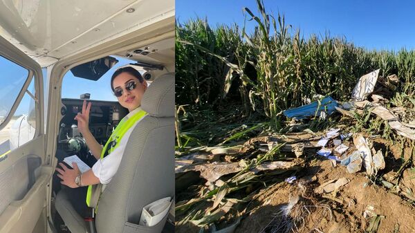 Berfu Hatipoğlu ve kaza yeri - Sputnik Türkiye