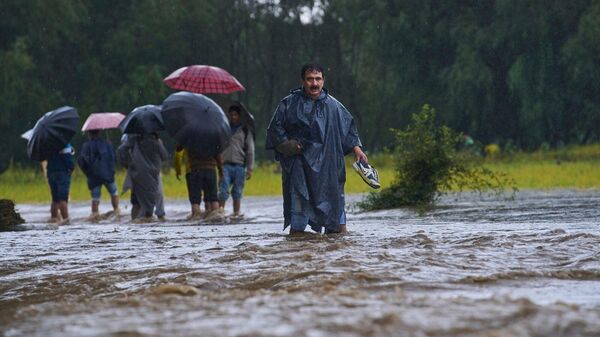 Hindistan'ın Pencab eyaletinde sel felaketi - Sputnik Türkiye