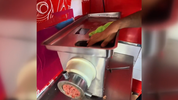 Kıyma makinesinde gizli düzenek: Bozuk et yedirmişler - Sputnik Türkiye
